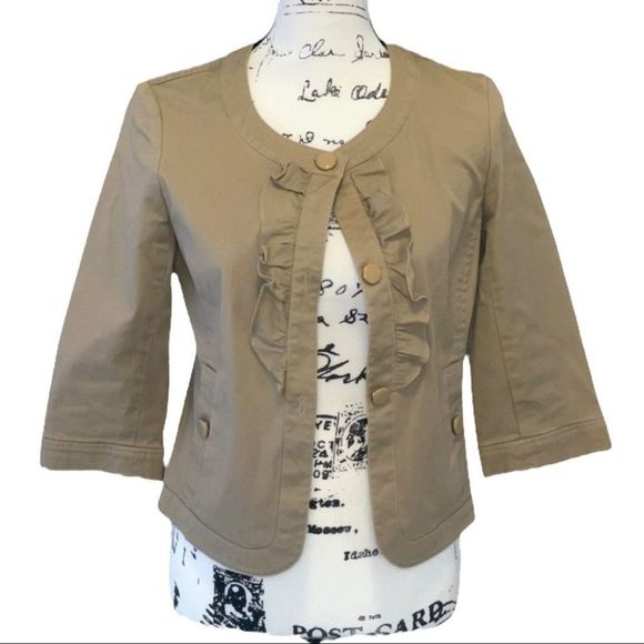 Jacket Utility By Talbots In Tan, Size: Xs main image 1
